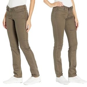 NWT Prana Kara Jean Dark Mud Women’s High Waisted Organic Fitted Size 14